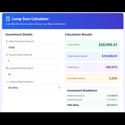 Lump Sum Calculator