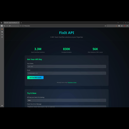 FixIt API--Stack Overflow Search in 47ms