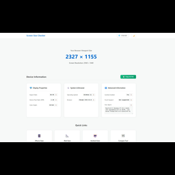 Screen Size Checker