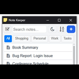 Note Keeper