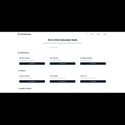 CalculatorHub - All-in-One Calculators