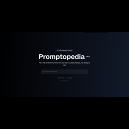 Promptopedia Glass Website Design