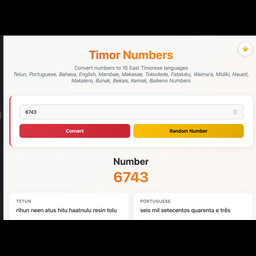 Timor Numbers