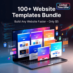 100+ Website Templates Bundle