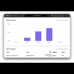 Octopi Tracker – SOL yield calculator
