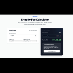 Shopify Fee Calculator by Cortexcart