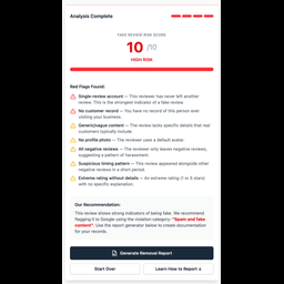 Fake Google Review Checker