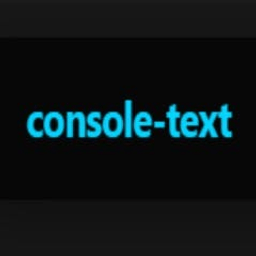 Console.text()