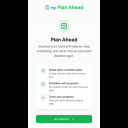 my Plan Ahead